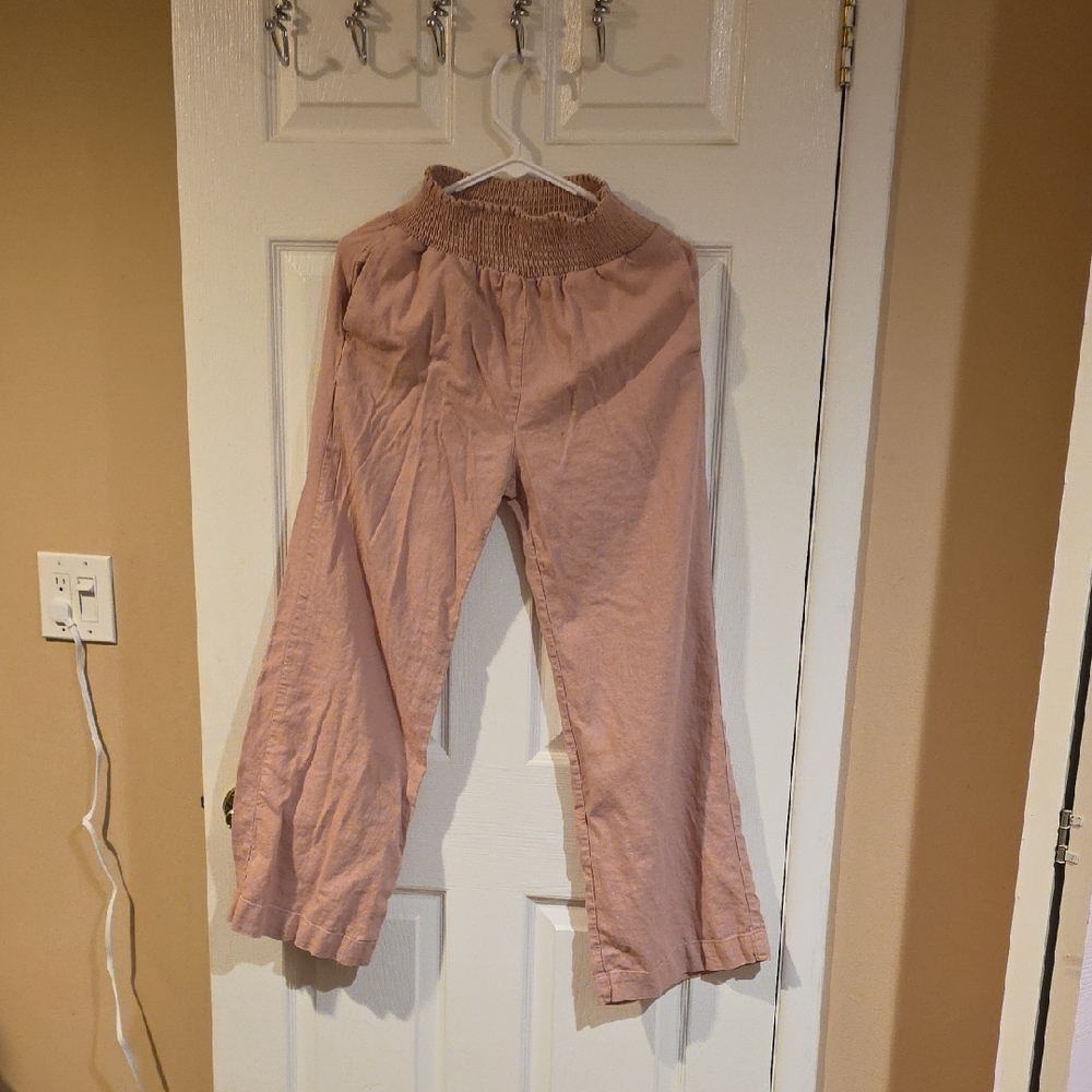 Love Tree Blush Wide Leg Pants